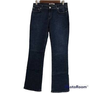 Collins CJ Low Rise Boot Cut Light Distressing Blue Denim Jeans Wear Size 29